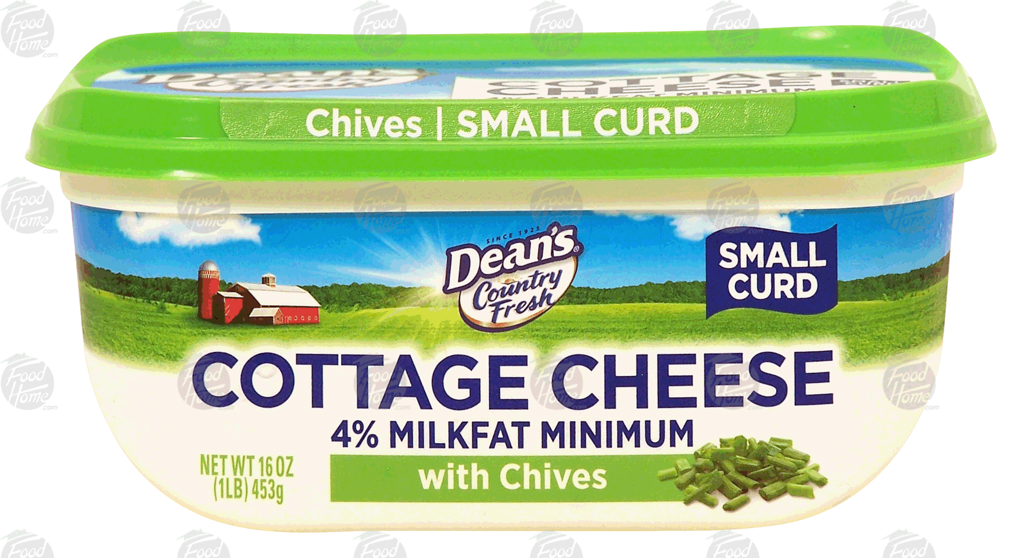 Dean's&nbsp;Country Fresh&nbsp;cottage cheese with chives, small curd, 4% milkfat Full-Size Picture